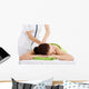 Girl on a stone therapy, hot stone massage Wall Decal