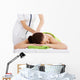 Girl on a stone therapy, hot stone massage Wall Decal