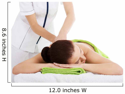 Girl on a stone therapy, hot stone massage Wall Decal
