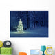 Christmas Tree in Snow Wall Decal