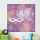 Carnival mask with ornaments Wall Decal