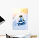 Wintersport - Zweierbob im Eiskanal Wall Decal