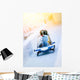 Wintersport - Zweierbob im Eiskanal Wall Decal
