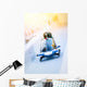 Wintersport - Zweierbob im Eiskanal Wall Decal