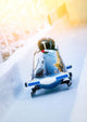 Wintersport - Zweierbob im Eiskanal Wall Decal
