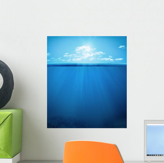 tropical underwater scene Wall Decal