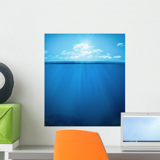 tropical underwater scene Wall Decal