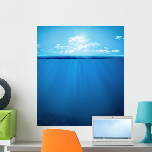 tropical underwater scene Wall Decal