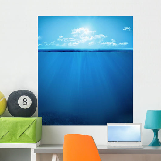 tropical underwater scene Wall Decal