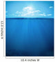 tropical underwater scene Wall Decal