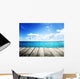 caribbean sea and wooden platform Wall Decal