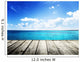 caribbean sea and wooden platform Wall Decal