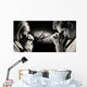 Parents pray for the health of seriously ill daughter. Wall Decal