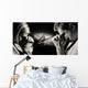 Parents pray for the health of seriously ill daughter. Wall Decal