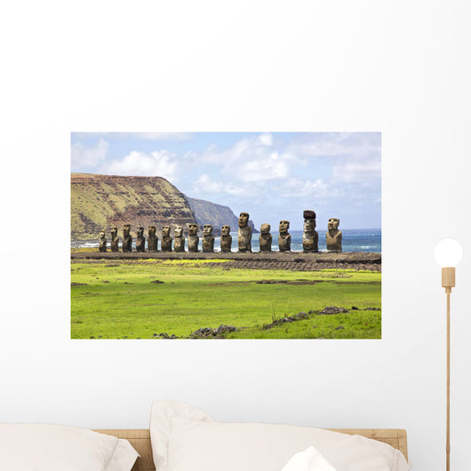 Ahu Tongariki on Easter Island Wall Decal
