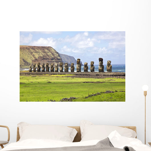 Ahu Tongariki on Easter Island Wall Decal