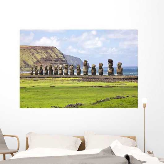 Ahu Tongariki on Easter Island Wall Decal