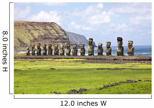 Ahu Tongariki on Easter Island Wall Decal