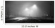 Black and white street at night with fog Wall Decal