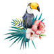 tropical jungle toucan Wall Decal
