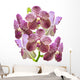 Purple Orchid White Wall Decal