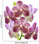 Purple Orchid White Wall Decal