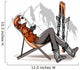 Woman having a break drinking coffee after skiing Wall Decal