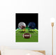 American Football Helmets Clashing on Football Field Wall Decal