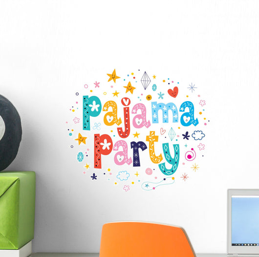 pajama party Wall Decal