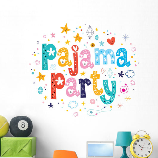 pajama party Wall Decal
