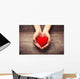 Red heart Wall Decal