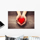 Red heart Wall Decal