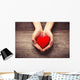 Red heart Wall Decal
