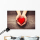 Red heart Wall Decal