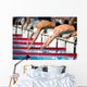 men start swimming race Wall Decal