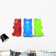 Three Color Gummy Bears Wall Decal