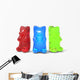 Three Color Gummy Bears Wall Decal