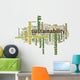 Sustainability word cloud concept. Vector illustration Wall Decal
