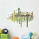 Sustainability word cloud concept. Vector illustration Wall Decal