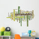 Sustainability word cloud concept. Vector illustration Wall Decal