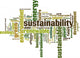 Sustainability word cloud concept. Vector illustration Wall Decal