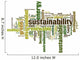Sustainability word cloud concept. Vector illustration Wall Decal