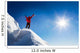 Mountaineer celebrates the conquest of the summit. Wall Decal