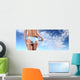 woman with tape meter on buttocks Wall Decal