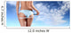 woman with tape meter on buttocks Wall Decal
