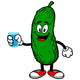 Pickle with Water Wall Decal