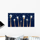 Group of hands reaching for the stars or success Wall Decal