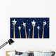 Group of hands reaching for the stars or success Wall Decal
