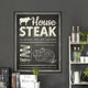 Steak house poster Wall Decal
