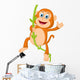 Happy Monkey Swinging Wall Decal